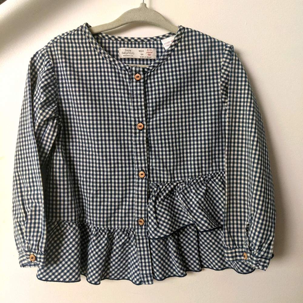 Zara Baby Gingham Top